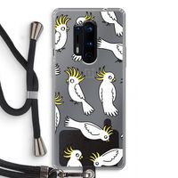 Papegaai: OnePlus 8 Pro Transparant Hoesje met koord
