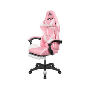 Krüger&Matz GX-150 game stoel - gaming chair - gamingstoel - roze / wit