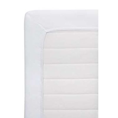 Hoeslaken Jersey - wit - 120x200 cm