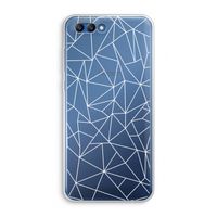 Geometrische lijnen wit: Honor 10 Transparant Hoesje