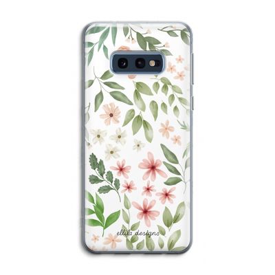 Botanical sweet flower heaven: Samsung Galaxy S10e Transparant Hoesje