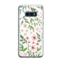 Botanical sweet flower heaven: Samsung Galaxy S10e Transparant Hoesje