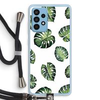 Tropische bladeren: Samsung Galaxy A52 Transparant Hoesje met koord Tropische bladeren: Samsung Galaxy A52 Transparant Hoesje met koord
