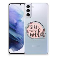 Samsung Galaxy S21 Plus Telefoonhoesje met Naam Boho Stay Wild