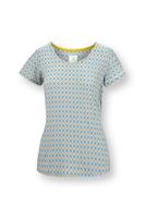 Pip Studio Pip Studio Tilly Short Sleeve Top Mojo Blue XL