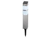 LIVARNO LED-solartuinlamp (mat geborsteld, hoekig)