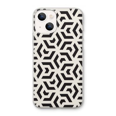 Crazy pattern: iPhone 13 mini Transparant Hoesje