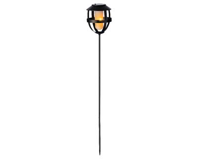 Solar fakkel zwart vlamverlichting - Lumineo