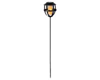 Solar fakkel zwart vlamverlichting - Lumineo
