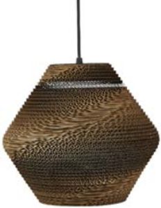 Villa Collection Alk hanglamp bruin - met zwart koord