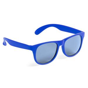 Party zonnebril - blauw - kunststof - UV400 - verkleedbril voor volwassenen