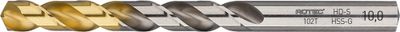 Rotec HSS-G spiraalboor, DIN 338, type HD-S, TiN-top, ø7,5 - 10 stuk(s) - 102.0750T - 102.0750T
