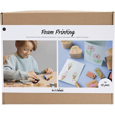 Creativ Company Groepsset schuimdrukken, kaarten en dozen, 1 doos