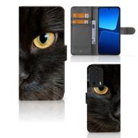 Xiaomi 13 Lite | Telefoonhoesje | Met pasjeshouder | Zwarte Kat