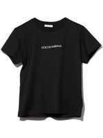 Dolce & Gabbana Kids t-shirt à logo imprimé - Noir - thumbnail