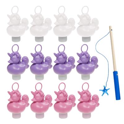 Badeendjes Hengelspel - kermis spel - voor kinderen - met 12x eendjes - en 1 hengel