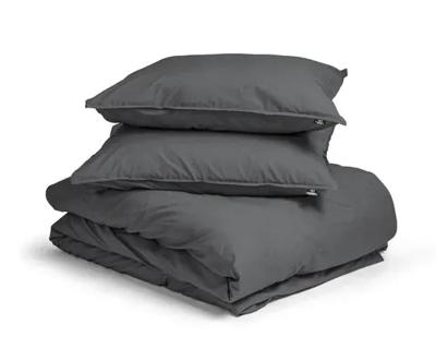 Egyptisch Katoen Dekbedovertrek Uni - Antraciet - 140 x 200/260
