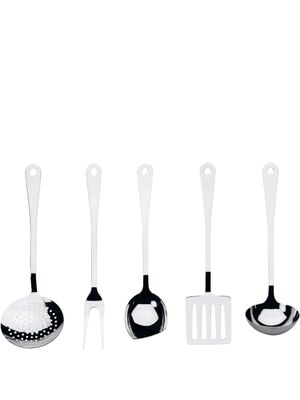 Alessi lot de cinq couverts en acier inoxydable - Argent