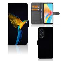 OPPO A98 5G | Telefoonhoesje | Met pasjeshouder | Papegaai