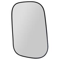 Wandspiegel Fancy - zwart - metaal - organisch - 32 x 51 cm - wanddecoratie spiegels
