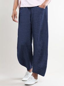 Summer Pockets Shift Casual Capri Pants