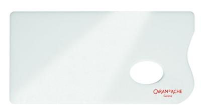 Verfpalet caran d'ache plexiglas 26x13cm wit