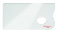 Verfpalet caran d'ache plexiglas 26x13cm wit