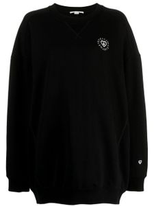 Stella McCartney sweat en coton à patch logo - Noir