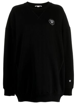 Stella McCartney sweat en coton à patch logo - Noir