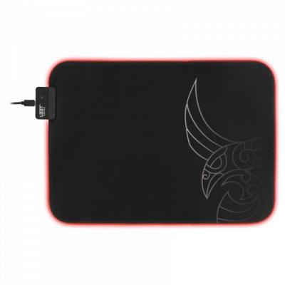 L33T Gaming 160405 karlvagn rgb gaming mousepad, medium-size, fast surface. 355 x 255 x 3 mm, black