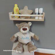 Knuffel Bear Bella 40 cm met naam op shirtje