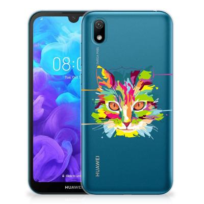 Huawei Y5 (2019) Telefoonhoesje met Naam Cat Color Huawei Y5 (2019) Telefoonhoesje met Naam Cat Color