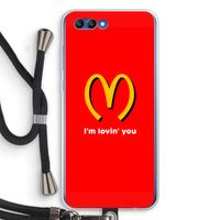I'm lovin' you: Honor 10 Transparant Hoesje met koord