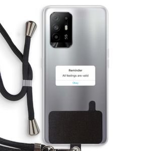 Reminder: Oppo A94 5G Transparant Hoesje met koord