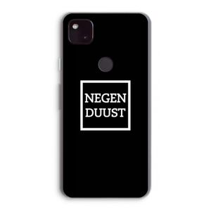 Negenduust black: Google Pixel 4a 5G Transparant Hoesje