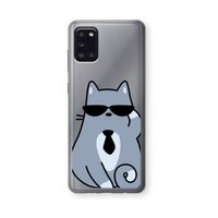 Cool cat: Samsung Galaxy A31 Transparant Hoesje