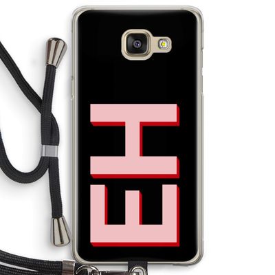 Monogram: Samsung Galaxy A5 (2016) Transparant Hoesje met koord
