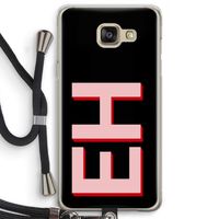 Monogram: Samsung Galaxy A5 (2016) Transparant Hoesje met koord