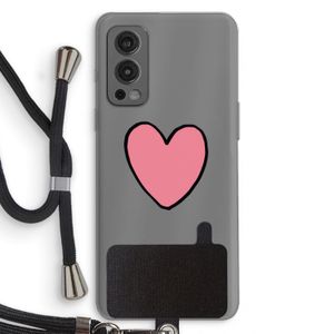 Hartje: OnePlus Nord 2 5G Transparant Hoesje met koord