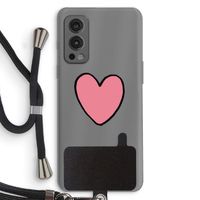 Hartje: OnePlus Nord 2 5G Transparant Hoesje met koord