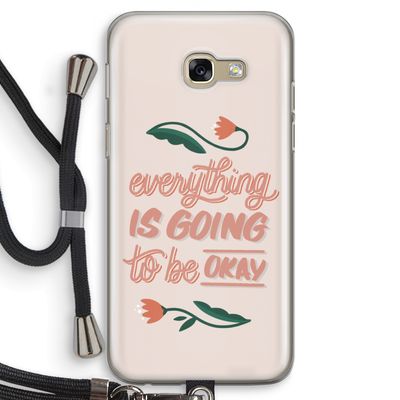 Optimistic flower girl: Samsung Galaxy A5 (2017) Transparant Hoesje met koord