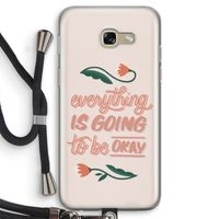 Optimistic flower girl: Samsung Galaxy A5 (2017) Transparant Hoesje met koord