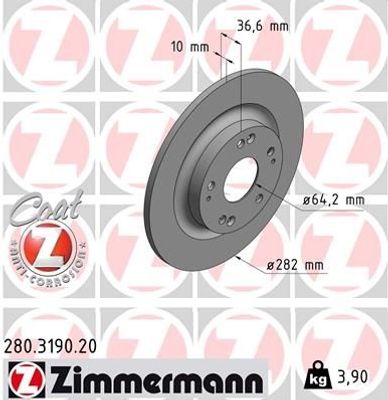 Remschijf Coat Z 280319020