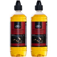 Bio citronella lampenolie/fakkelolie - 2x - 750 ml - citrusgeur - thumbnail