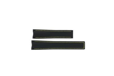 Horlogeband Tag Heuer Way211A / FC6362 Leder/Textiel Zwart 20.5mm