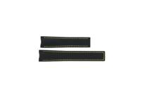 Horlogeband Tag Heuer Way211A / FC6362 Leder/Textiel Zwart 20.5mm