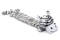 Beeztees zebra - hondenspeelgoed - zwart/wit - 53x10x5 cm - thumbnail