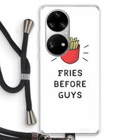 Fries before guys: Huawei P50 Pro Transparant Hoesje met koord