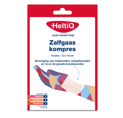 Heltiq Zalfgaaskompres 7,5 x 10 cm
