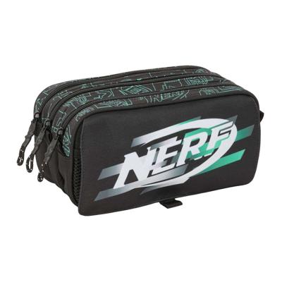 Pennenetui met 3 vakken Nerf Game Zwart 21,5 x 10 x 8 cm